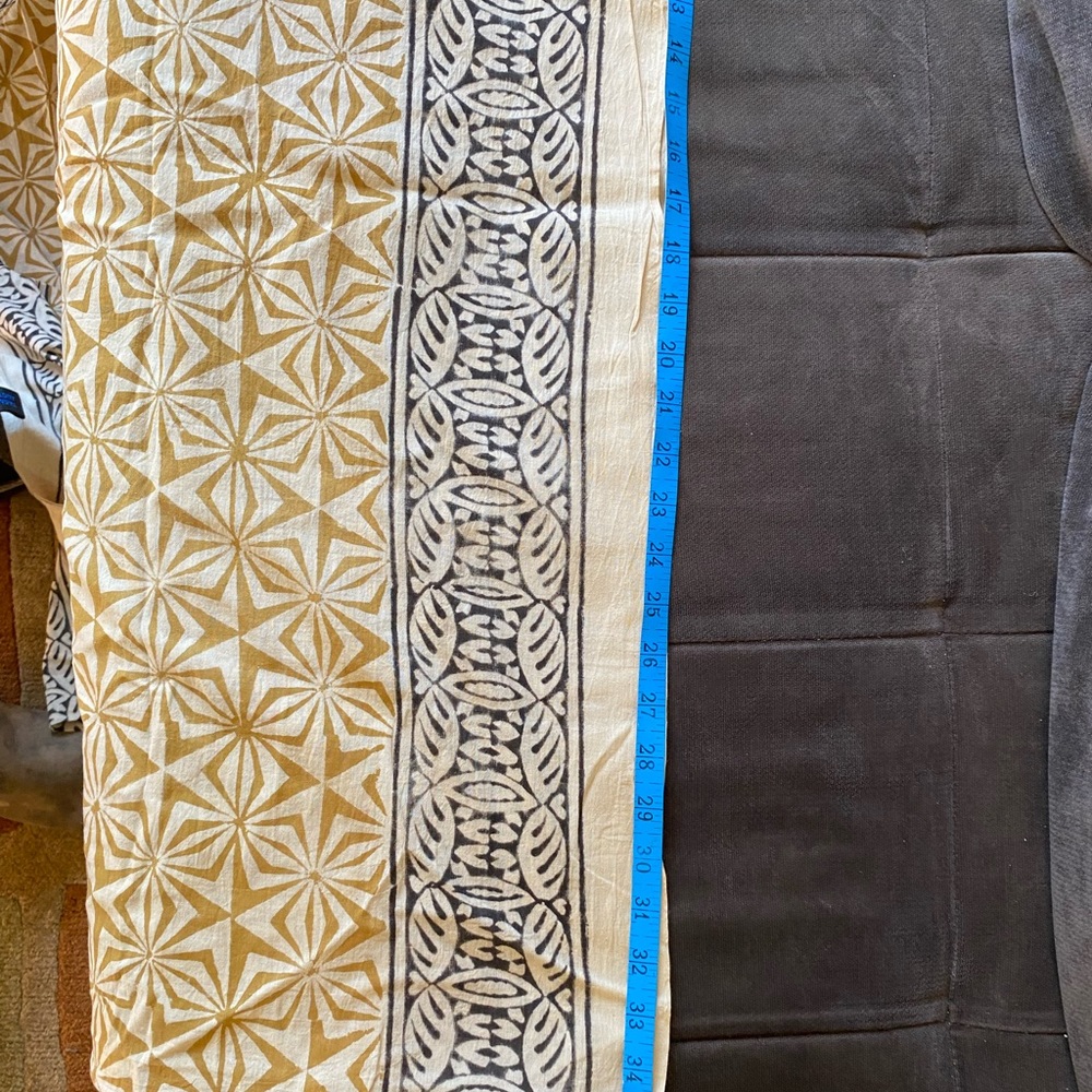 NEW INDIAN HAND BLOCK PRINT SARONG/SCARF/WRAP - Picture 6 of 7
